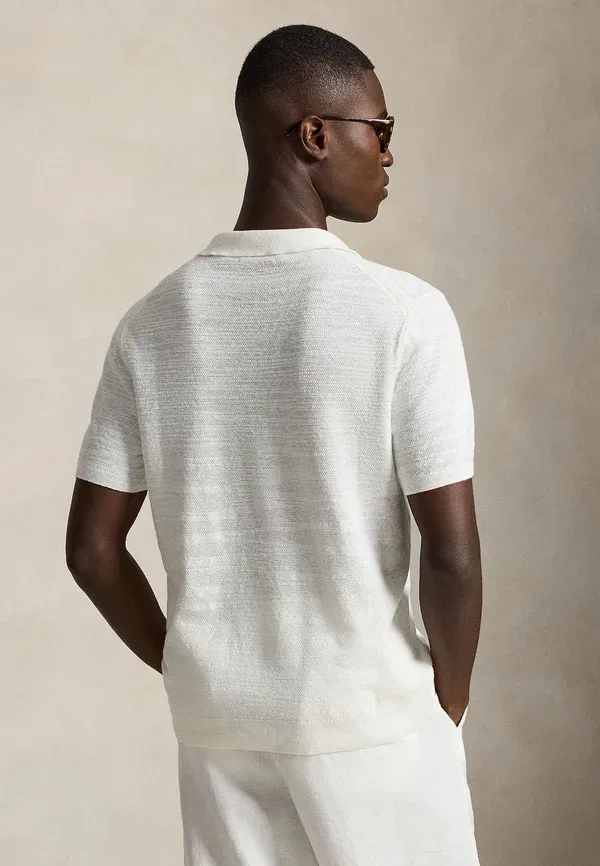 Футболка с V-образным вырезом Polo Ralph Lauren, Deckwash White/Andover Heather, белый — фото 3