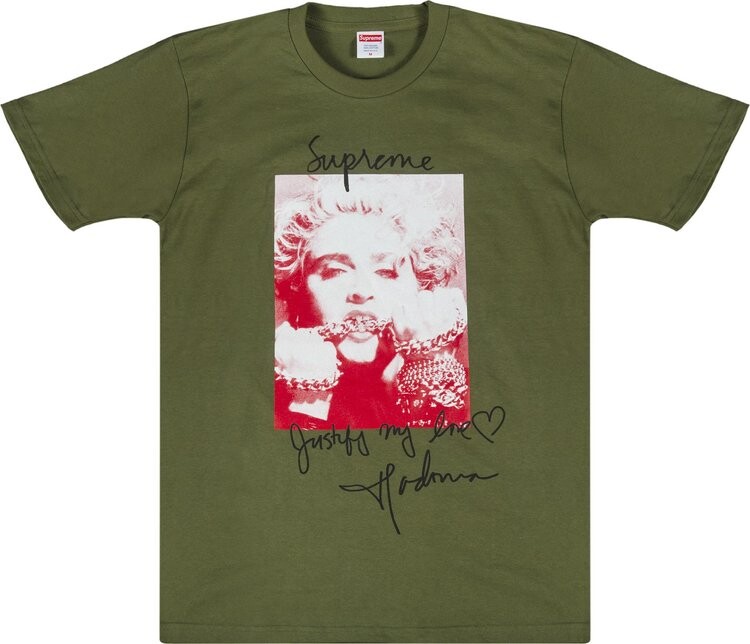 

Футболка Supreme Madonna T-Shirt 'Olive', зеленый