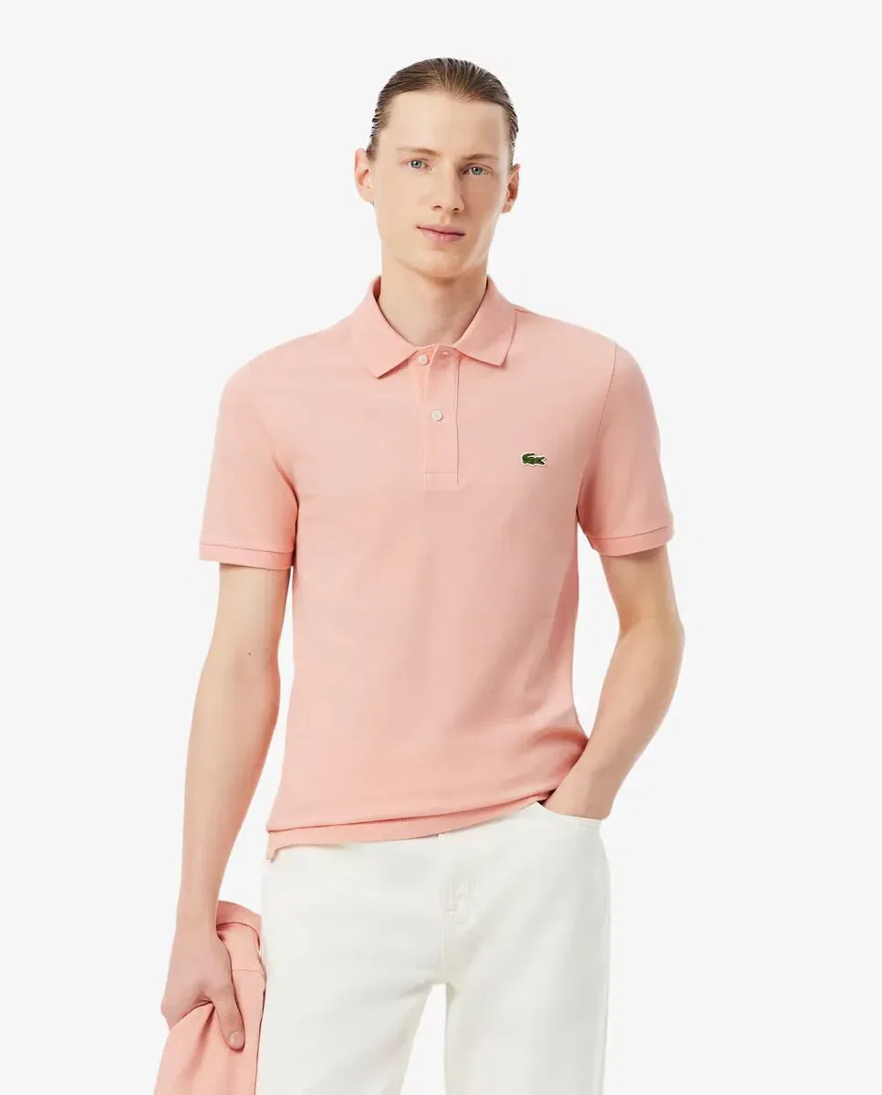 Мужское поло с коротким рукавом Lacoste, Роза