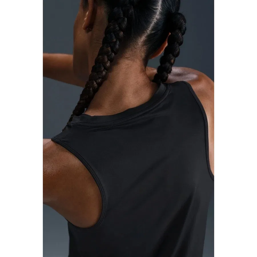 Женский топ без рукавов Nike One Classic Dri-FIT, Черный — фото 2