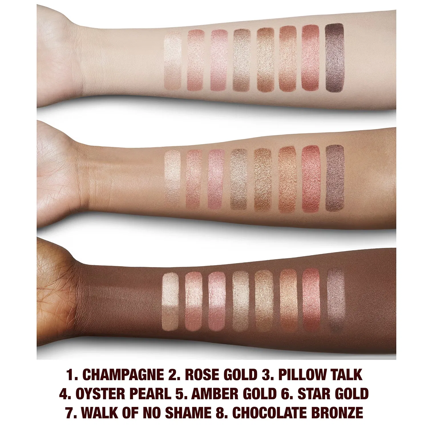 Кремовые тени для век 7 г с эффектом металлик CHARLOTTE TILBURY, Rose Gold — фото 3