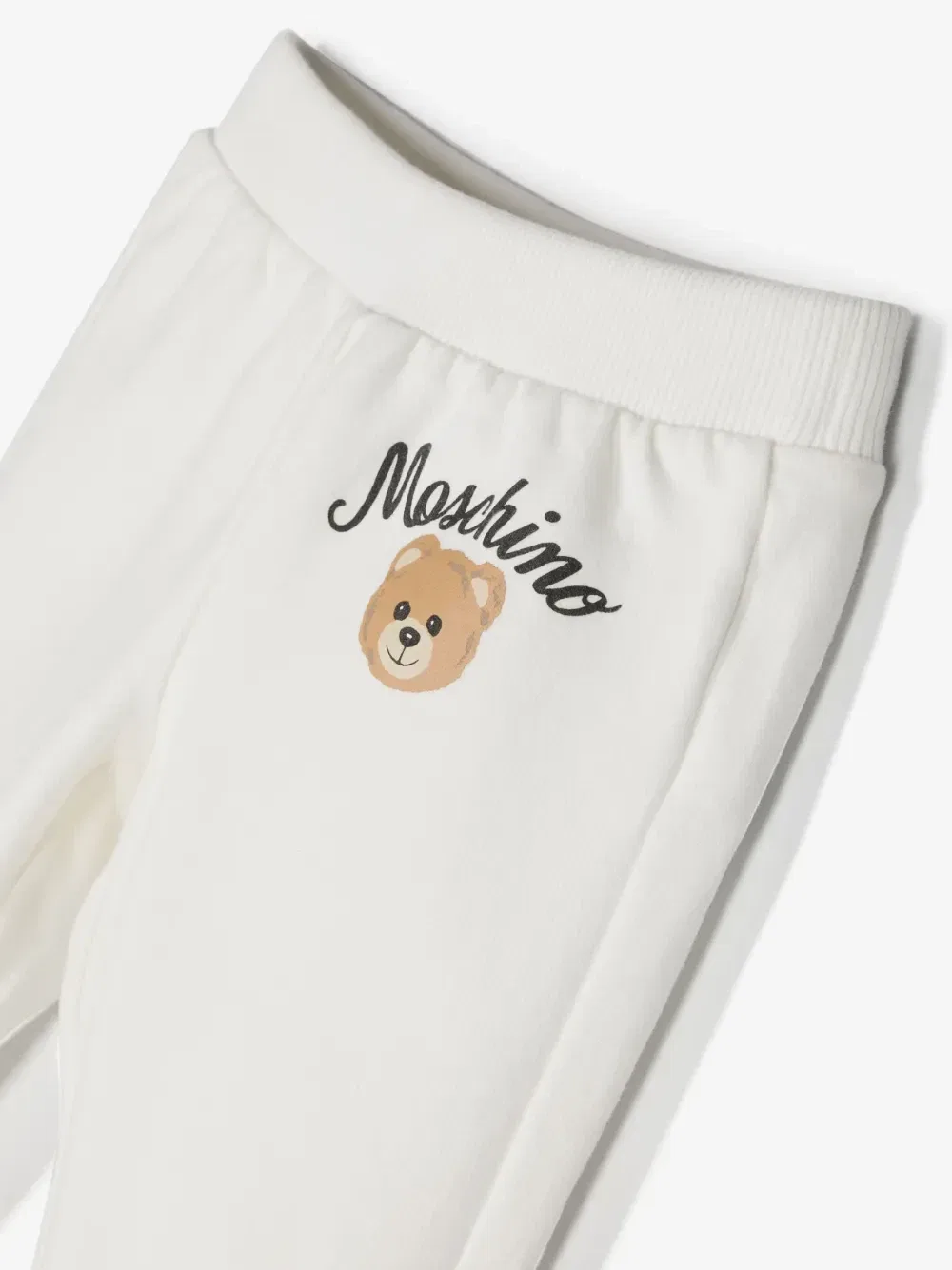 Спортивный костюм с капюшоном и принтом Teddy Bear Moschino Kids, белый — фото 3