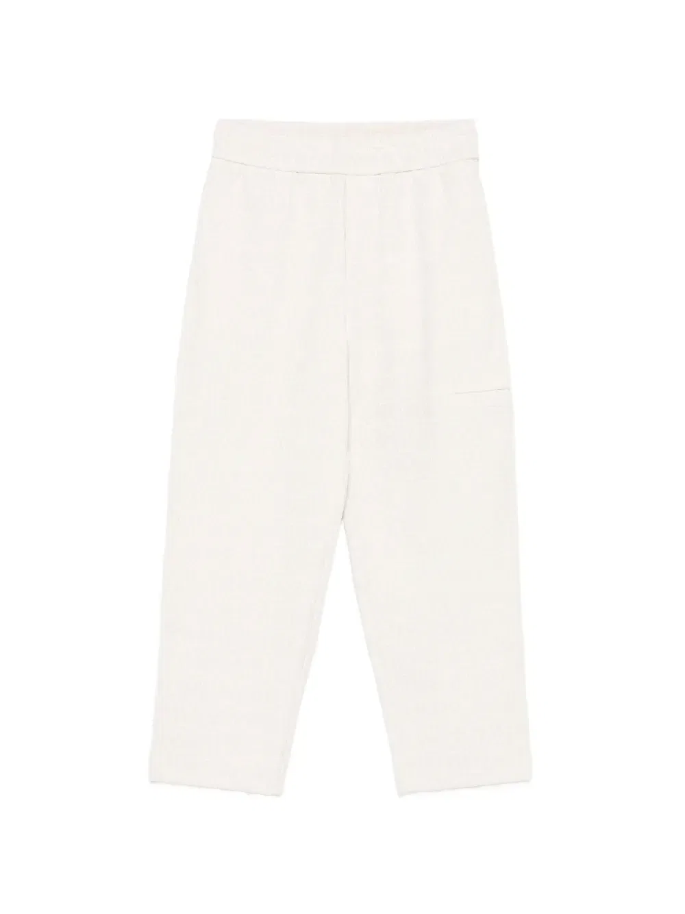 Брюки с повторяющимся логотипом Emporio Armani Kids, бежевый