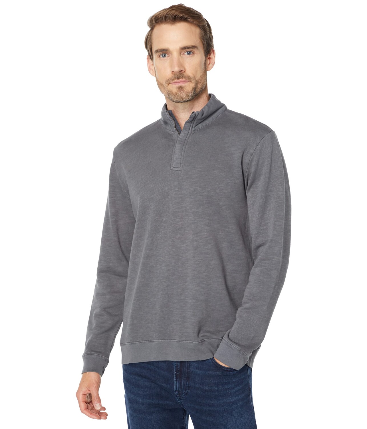 

Пуловер Mod-o-doc, 1/4 Zip Pullover Slub French Terry