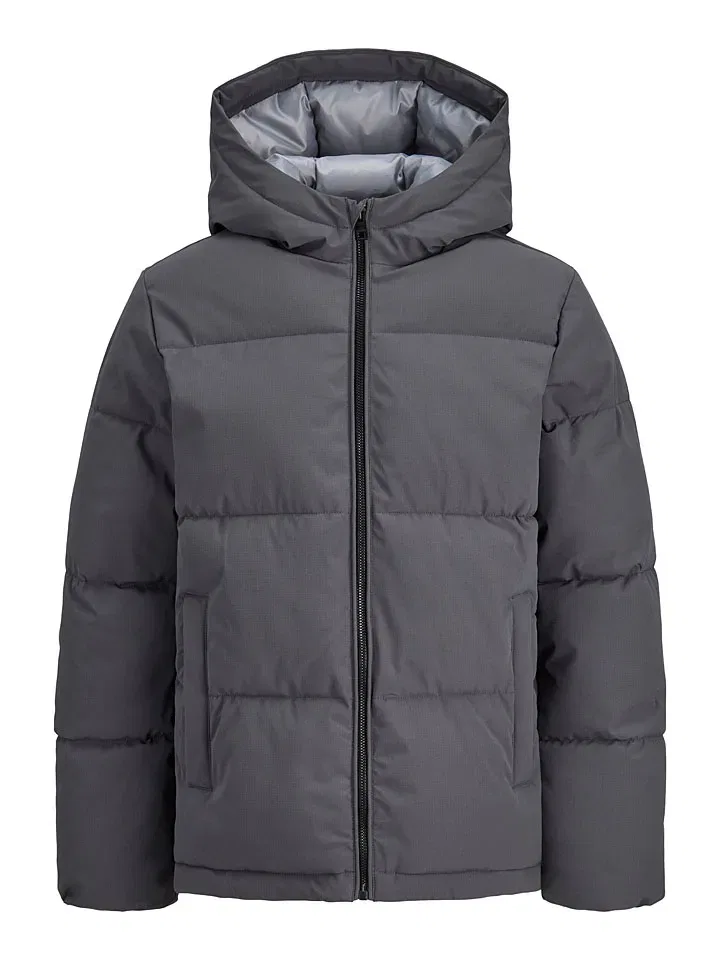 Зимняя куртка с капюшоном Surface Jack & Jones Junior, антрацитовый