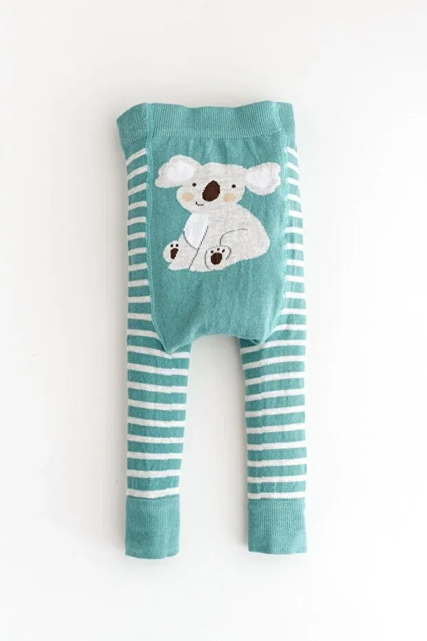 Детские леггинсы с принтом Koala patterned Nou Nou, Mint — фото 2