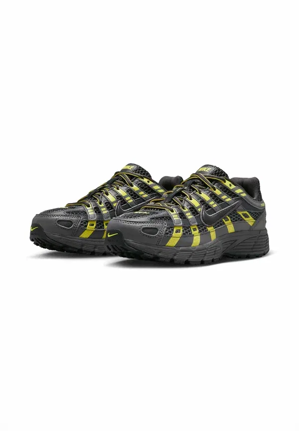 Кроссовки синтетические P-6000 Nike Sportswear Iron Grey, Dark Smoke Grey, Light Voltage Yellow Ii Anthracite, светло-желтый/темно-серый — фото 2