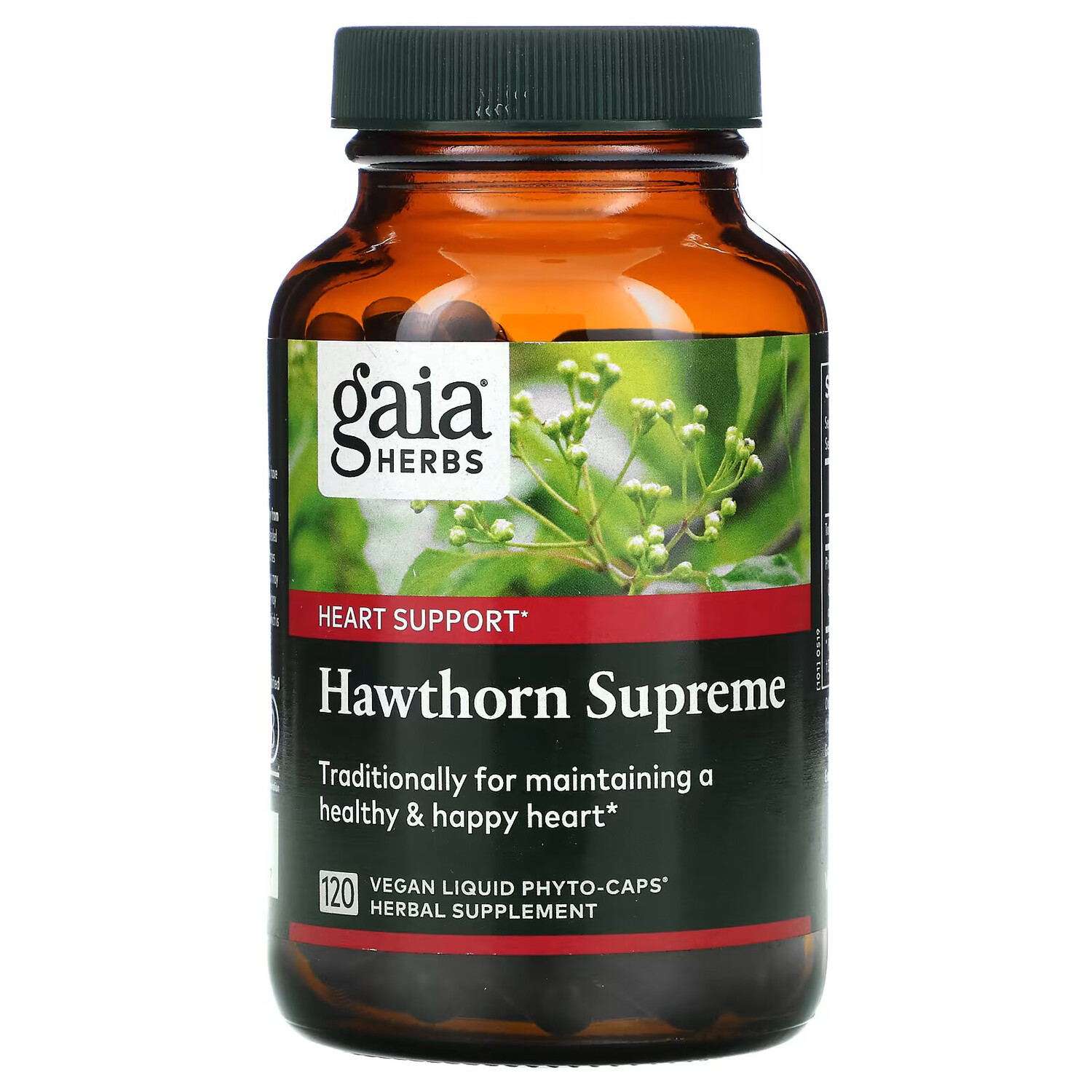 

Gaia Herbs, Hawthorn Supreme, 120 веганских жидких фитокапсул