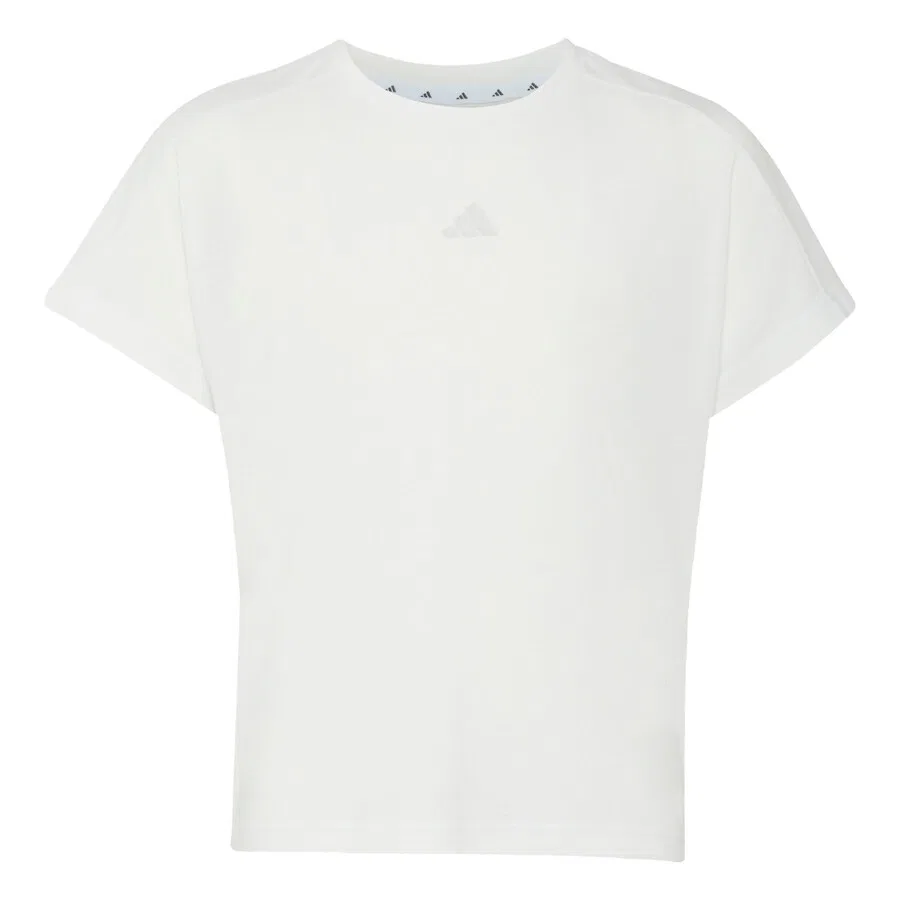 Спортивная футболка ADIDAS SPORTSWEAR Performance Shirt 'ADIDAS GIRLS' белого цвета