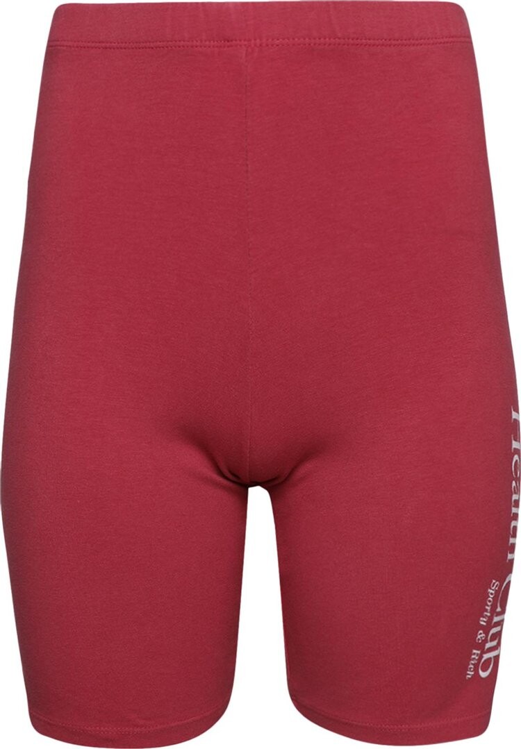 

Шорты Sporty & Rich Athletic Club Cycling Shorts 'Hibiscus/White', белый