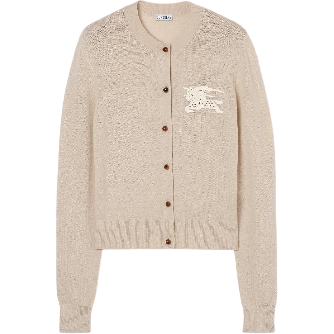 Кардиган Burberry, женский, бежевый, стиль главной улицы