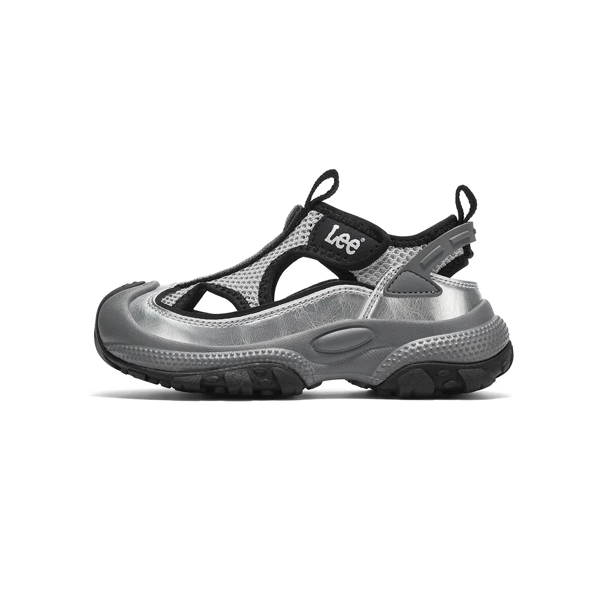 Детские сандалии с сетчатым верхом Lee, Black Silver