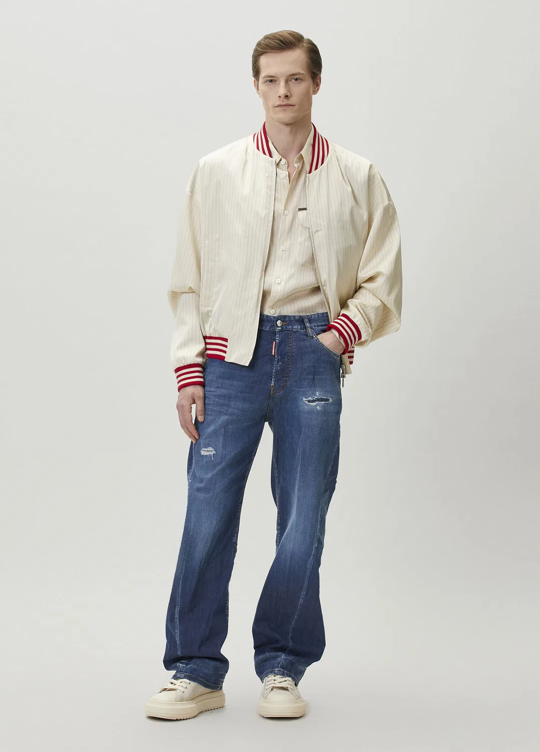Джинсы свободные Dsquared2 Mavi