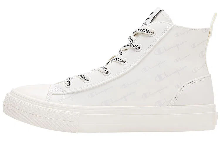 Кеды детские высокие Champion Milk White/Rain Mist Gray