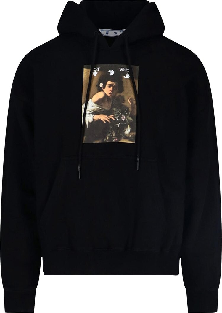 

Худи Off-White Caravaggio Boy Skate Hoodie 'Black/Multicolor', черный