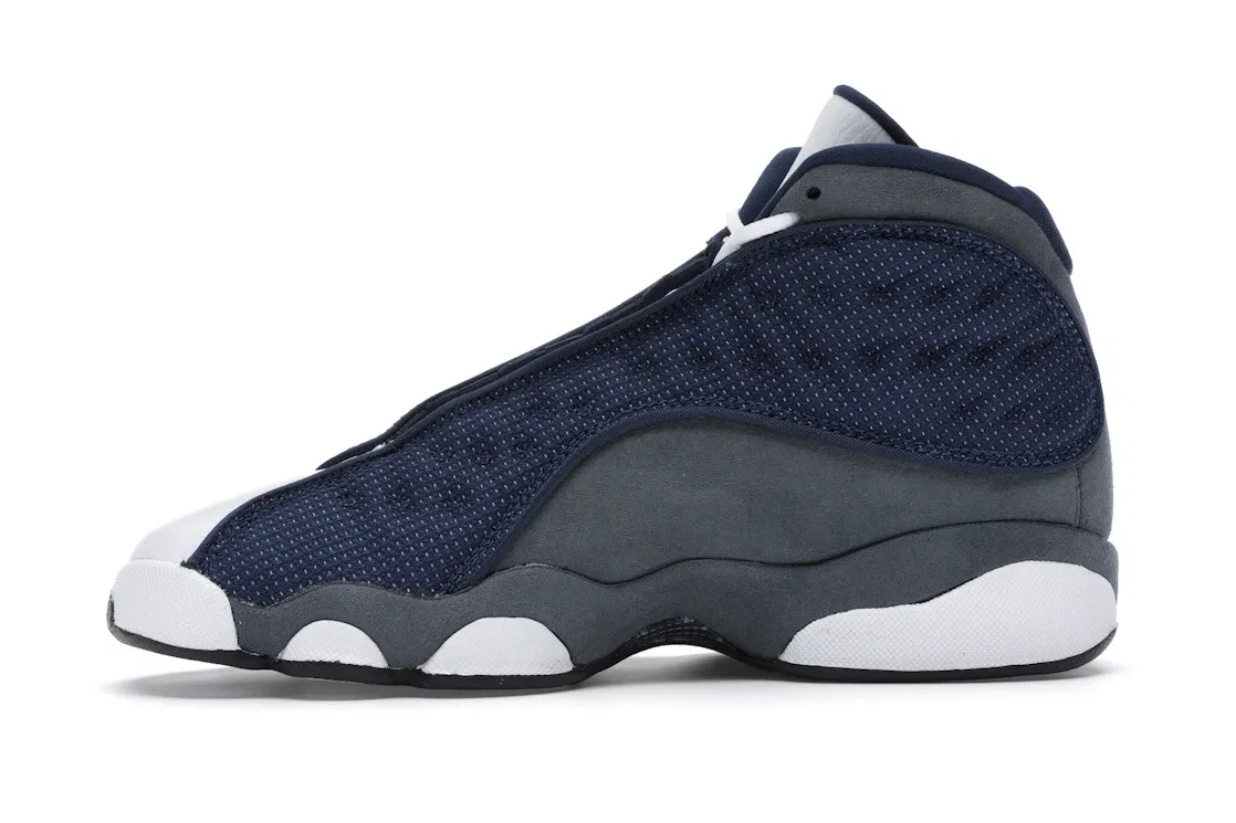 Детские кроссовки Lifestyle с ретро-дизайном Jordan 13 Retro Jordan, Navy/Flint Grey-White-University Blue — фото 3