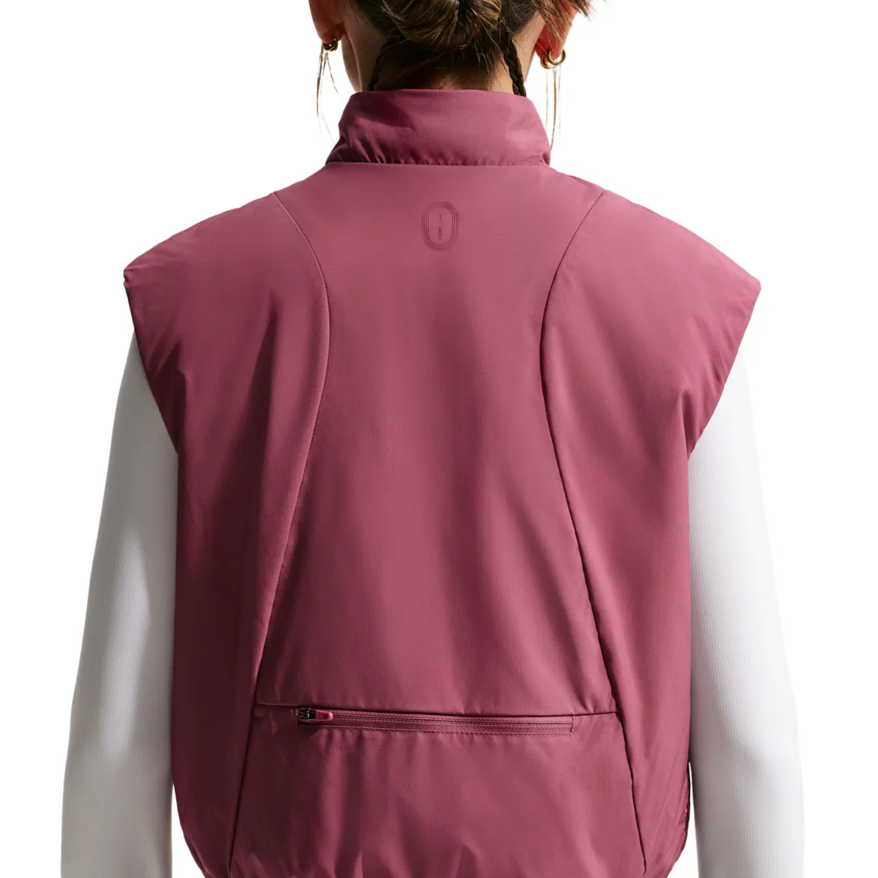 Детский жилет без рукавов с принтом Nike Mavn Slim-Fit Filled Vest, Nike, Pink Smoke — фото 2