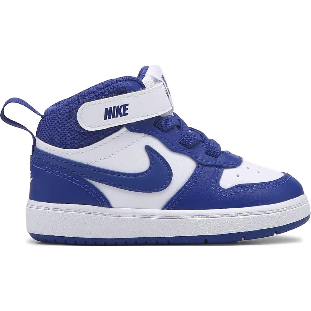 Детские кроссовки Kids' Court Borough Mid 2 High Top для малышей Nike, Blue/White — фото 2
