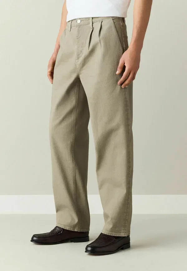 Джинсы деним Relaxed fit Next, khaki green, зеленый/хаки