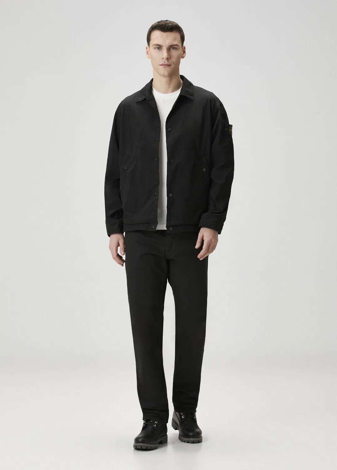 Куртка Stone Island Light Compact Touch, черный — фото 2