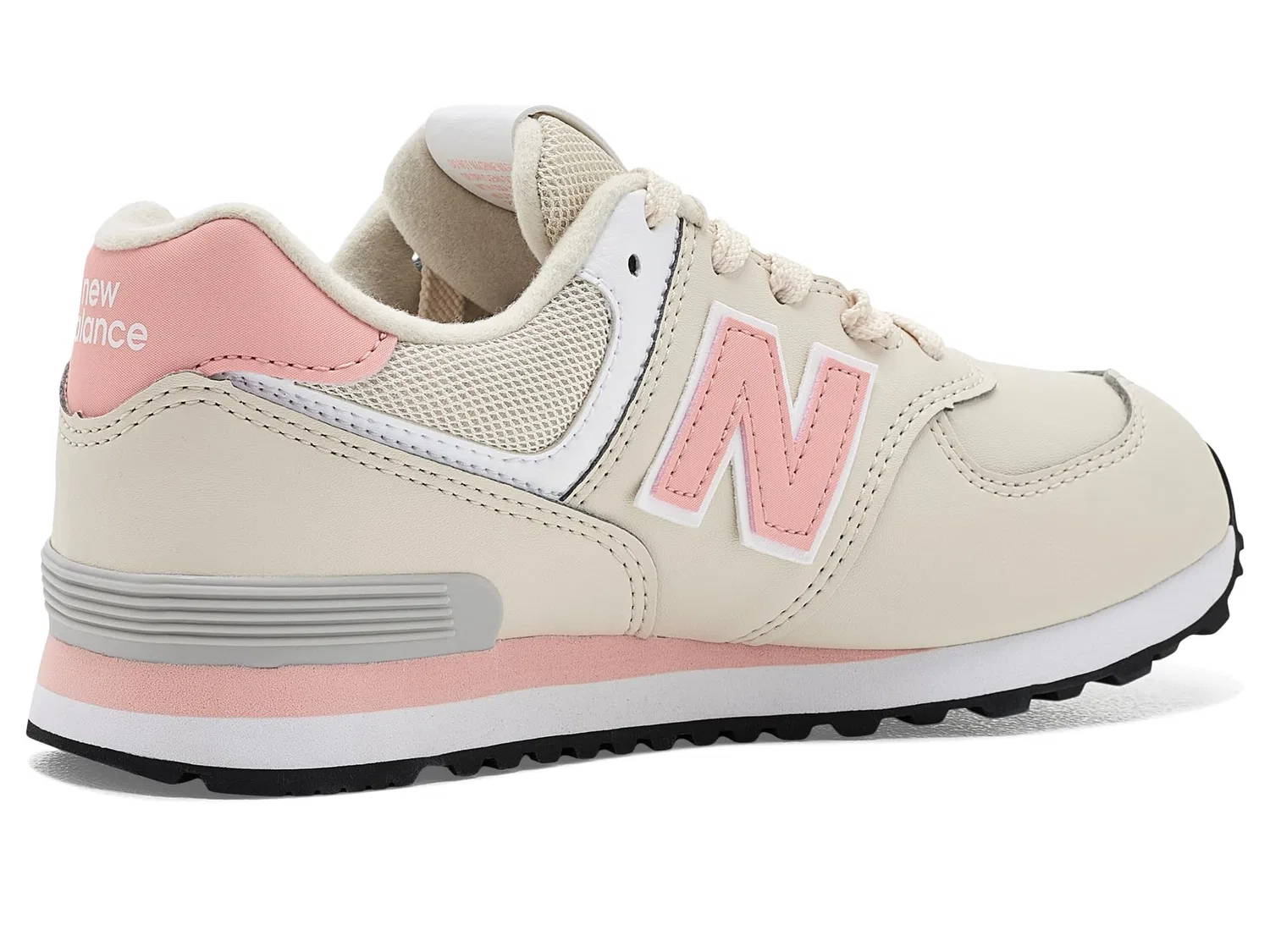 Кроссовки 574 Lace (для маленьких детей) New Balance Kids, Linen/Pink Lemonade — фото 4