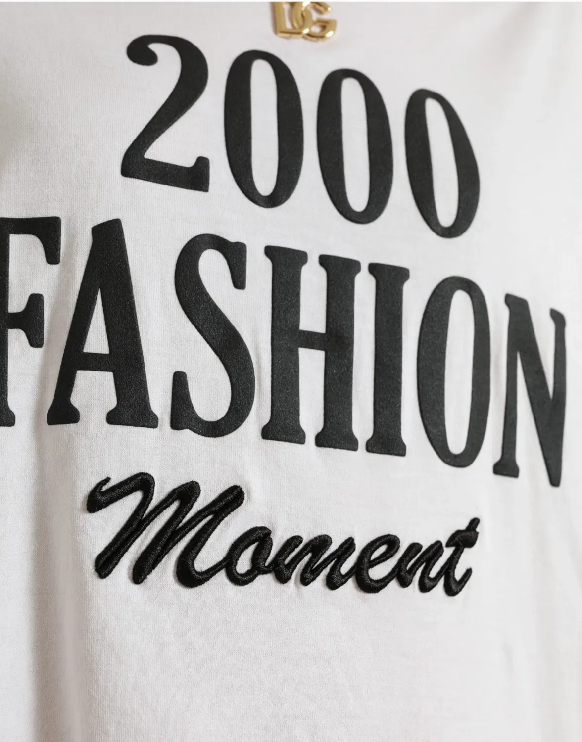 Женская футболка с принтом 2000 Fashion Moment Dolce & Gabbana, White — фото 4