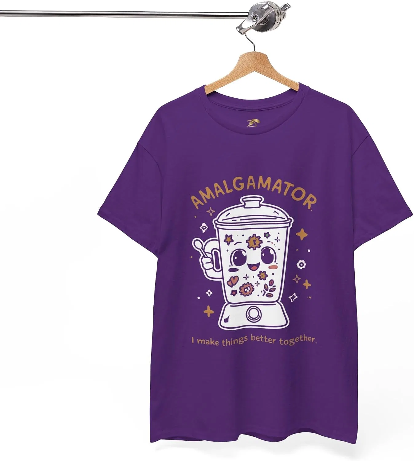 Женская футболка с принтом блендера Amalgamator, Purple — фото 3