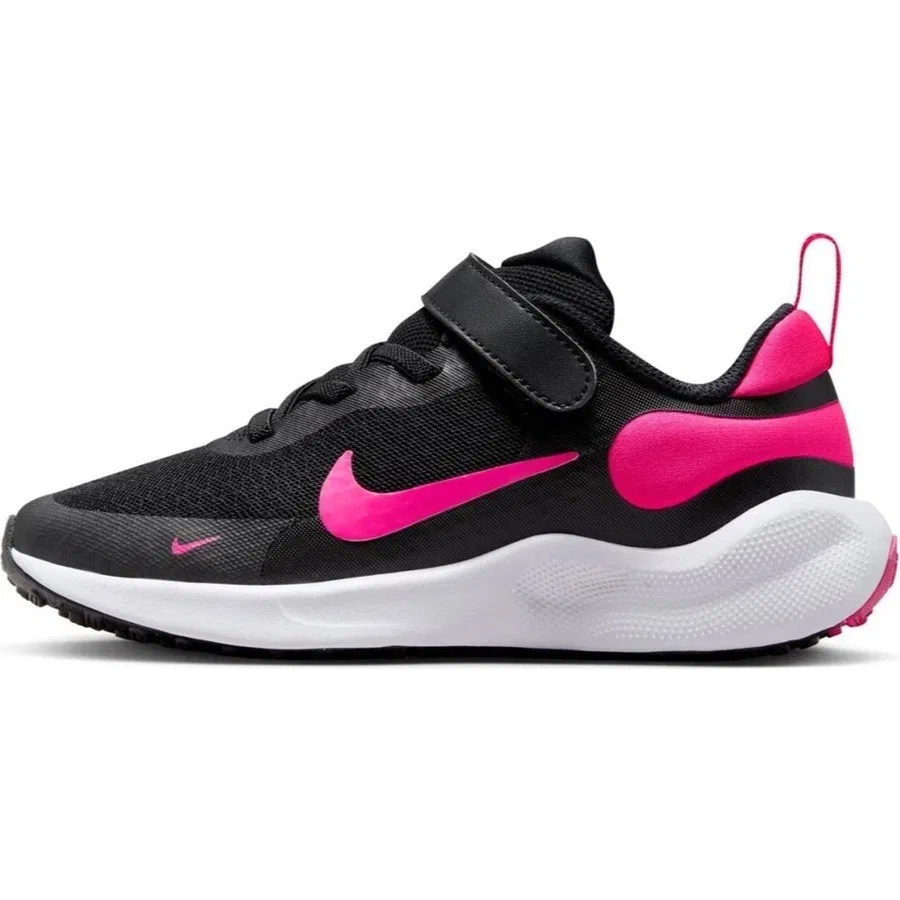Детские кроссовки с эластичными шнурками Nike Revolution 7 Psv, Черно-розовый