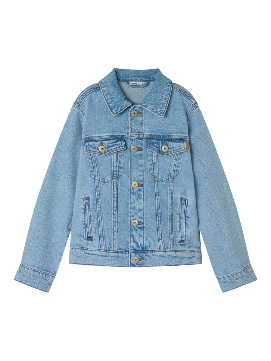 Куртка NAME IT Between-Season Jacket 'Jagger' из синего денима