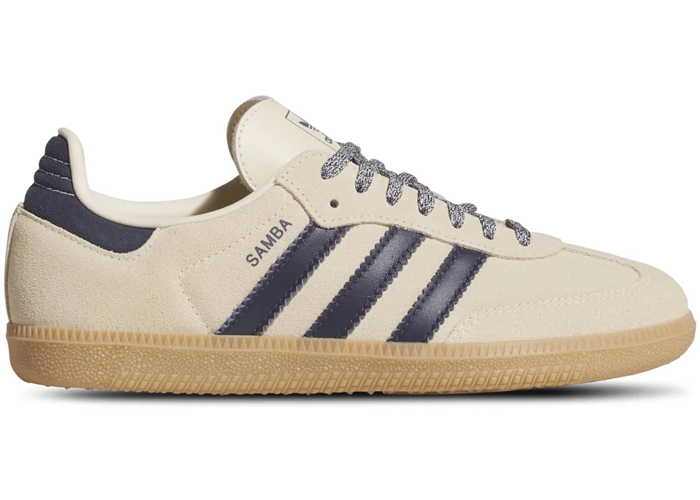 Детские кеды Lifestyle с принтом Adidas Samba Adidas, Warm Vanilla Night Indigo Bold Gold