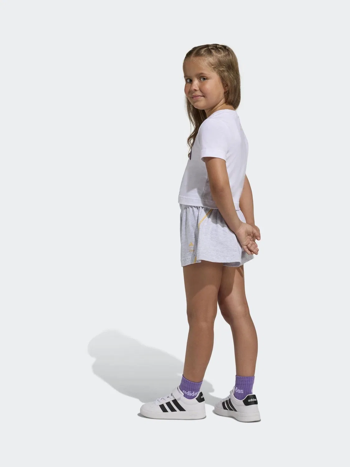 Комплект футболка и шорты Disney Minnie Mouse adidas, белый — фото 2