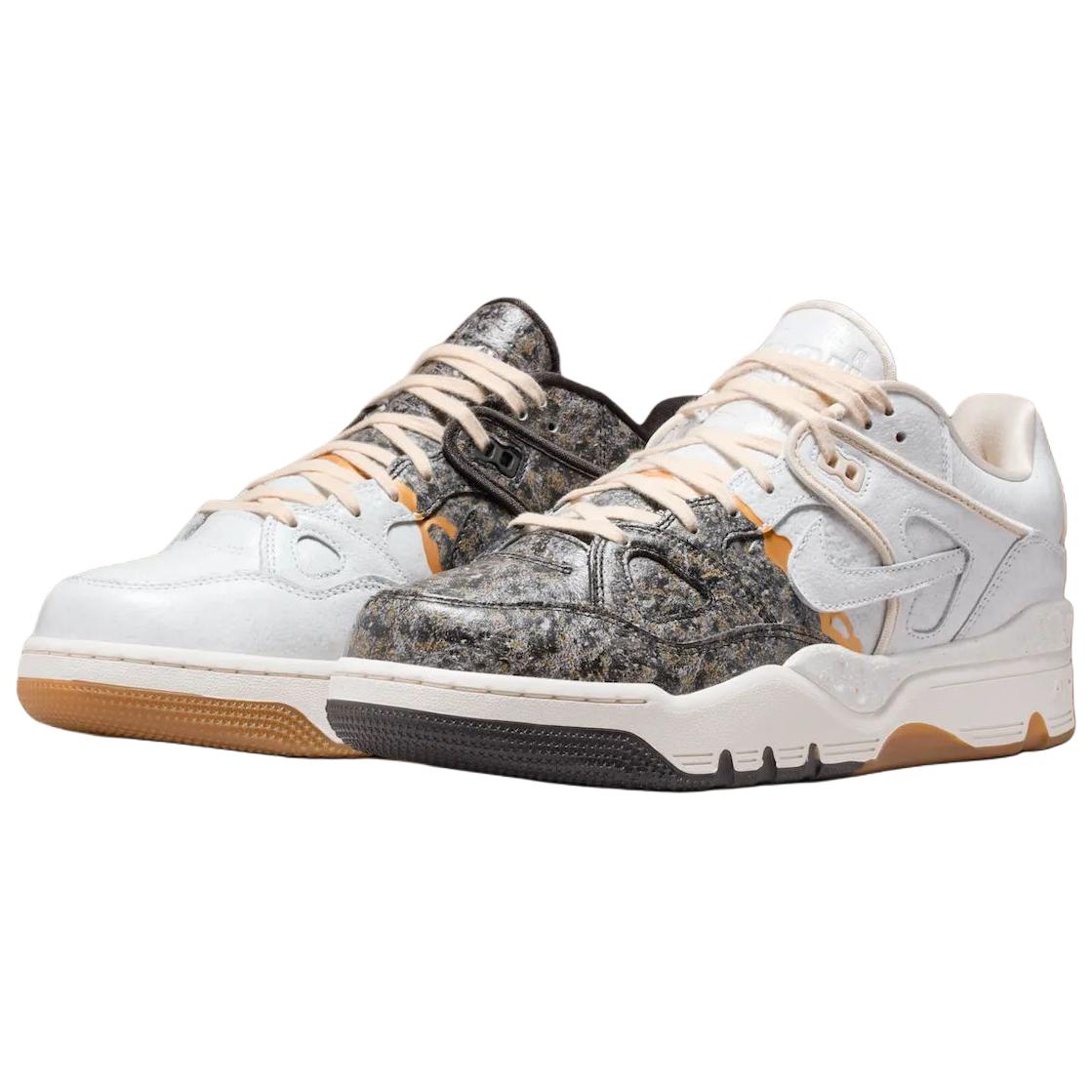 Nike Кроссовки NIGO Air Force 3 Low top Skateboard Shoes мужские бело-серые Asian Version — фото 4