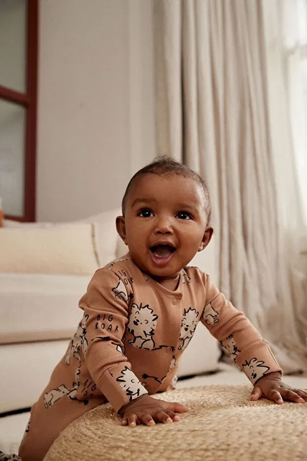 Детский комплект для новорожденных с принтом Animal Textured Next Baby, Multicolor