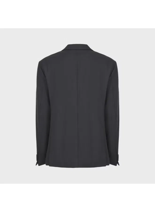 Костюм с текстурными плечами, модель Suit, Zara, угольно-черный — фото 3