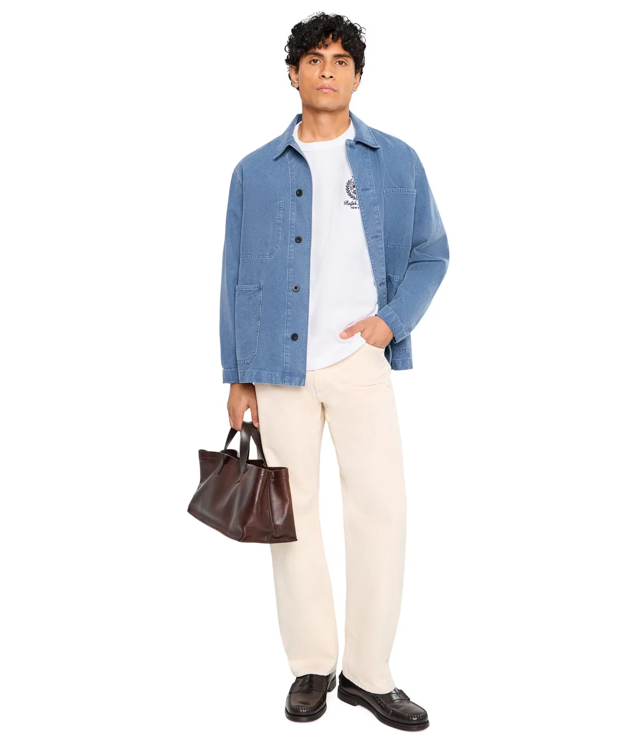 Футболка свободного кроя с графическим принтом. Polo Ralph Lauren, White — фото 2