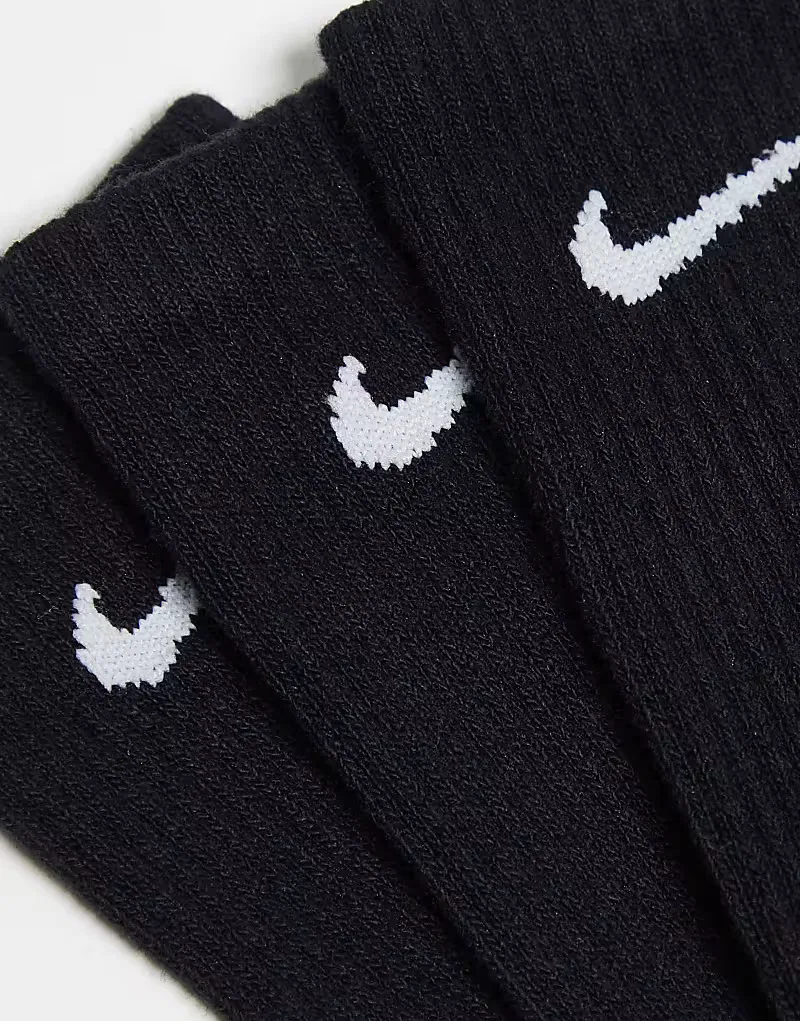 Носки высокие Everyday Cushioned Plus 6 шт Nike Training, черный — фото 3