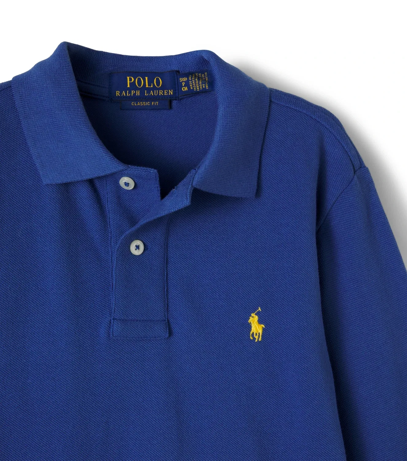 Рубашка-поло из хлопкового пике Polo Ralph Lauren Kids, синий — фото 3