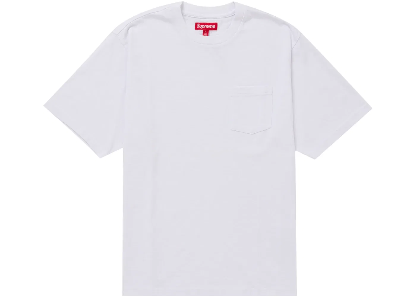 Мужская футболка с нагрудным карманом Supreme Tee (SS25), White