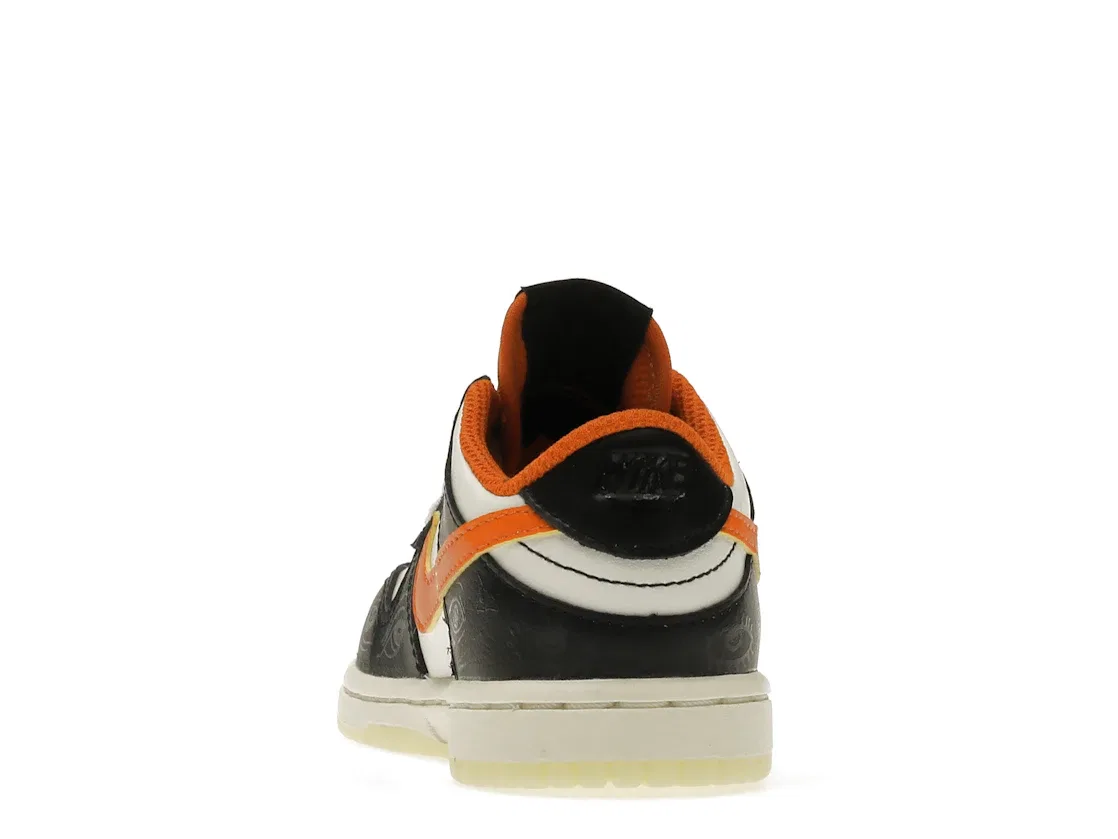 Детские кроссовки Lifestyle с принтом Nike Dunk Low PRM Nike, Sail/Starfish-Black — фото 4