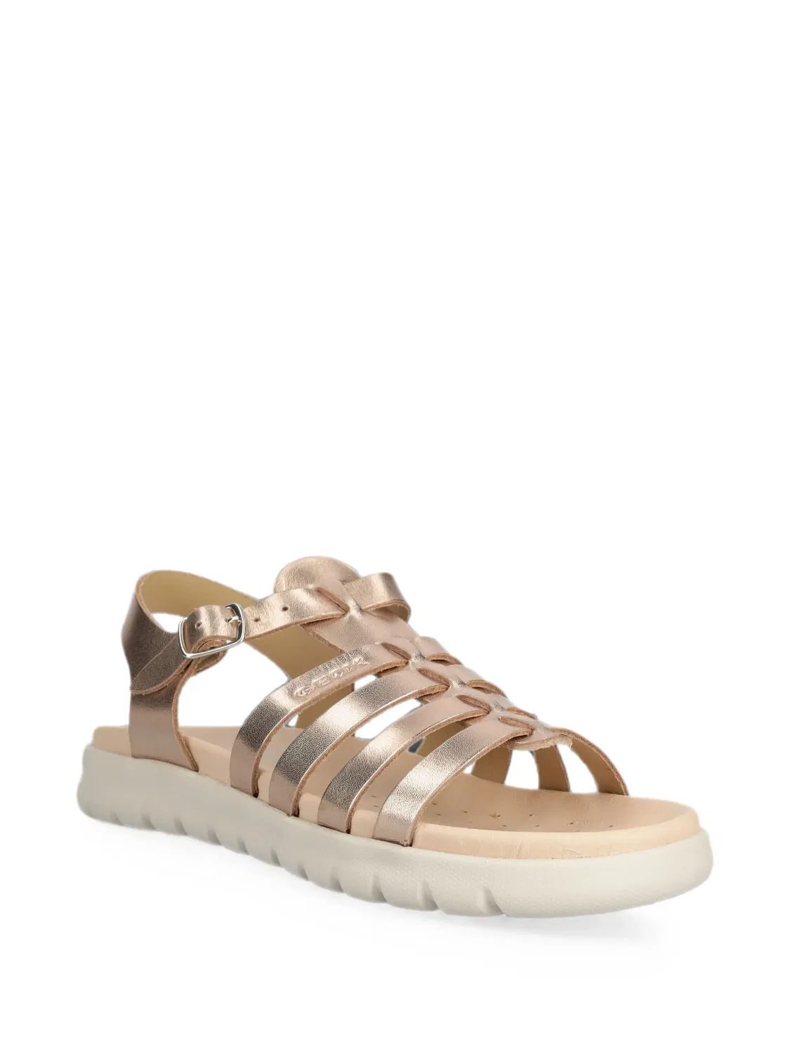 Сандалии Soleima с эффектом металлик Geox Kids, золотистый