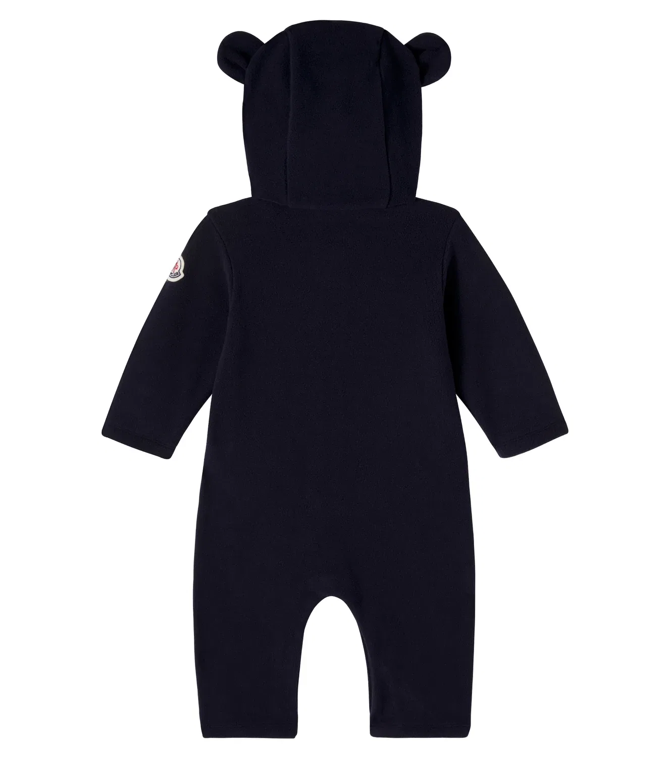 Комбинезон флисовый с капюшоном Moncler Enfant, синий — фото 2