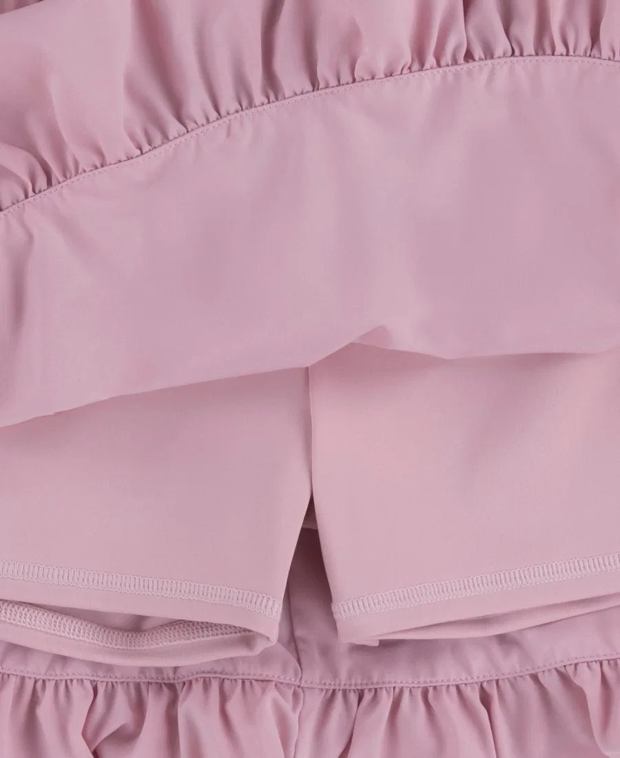 Юбка-шорты с мягким стрейч-клешем, YPB abercrombie kids, Pink Nectar — фото 4
