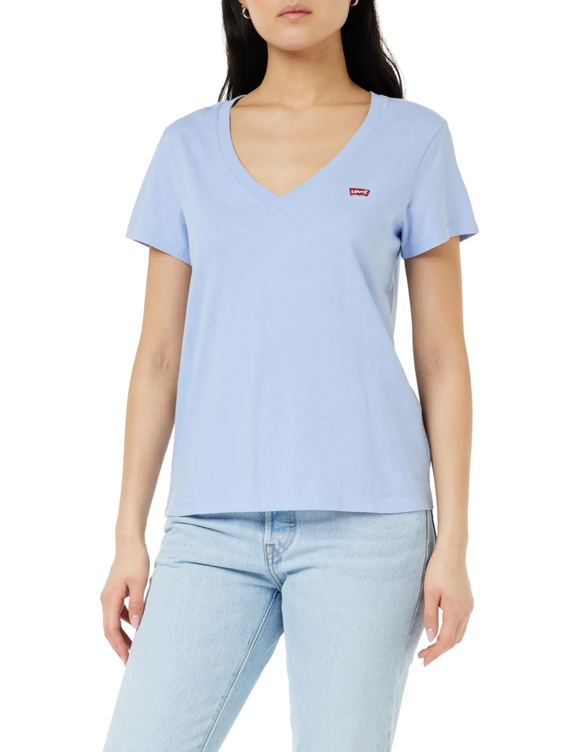 Женская футболка с V-образным вырезом Perfect Vneck Levi's, Brunnera Blue Cotton