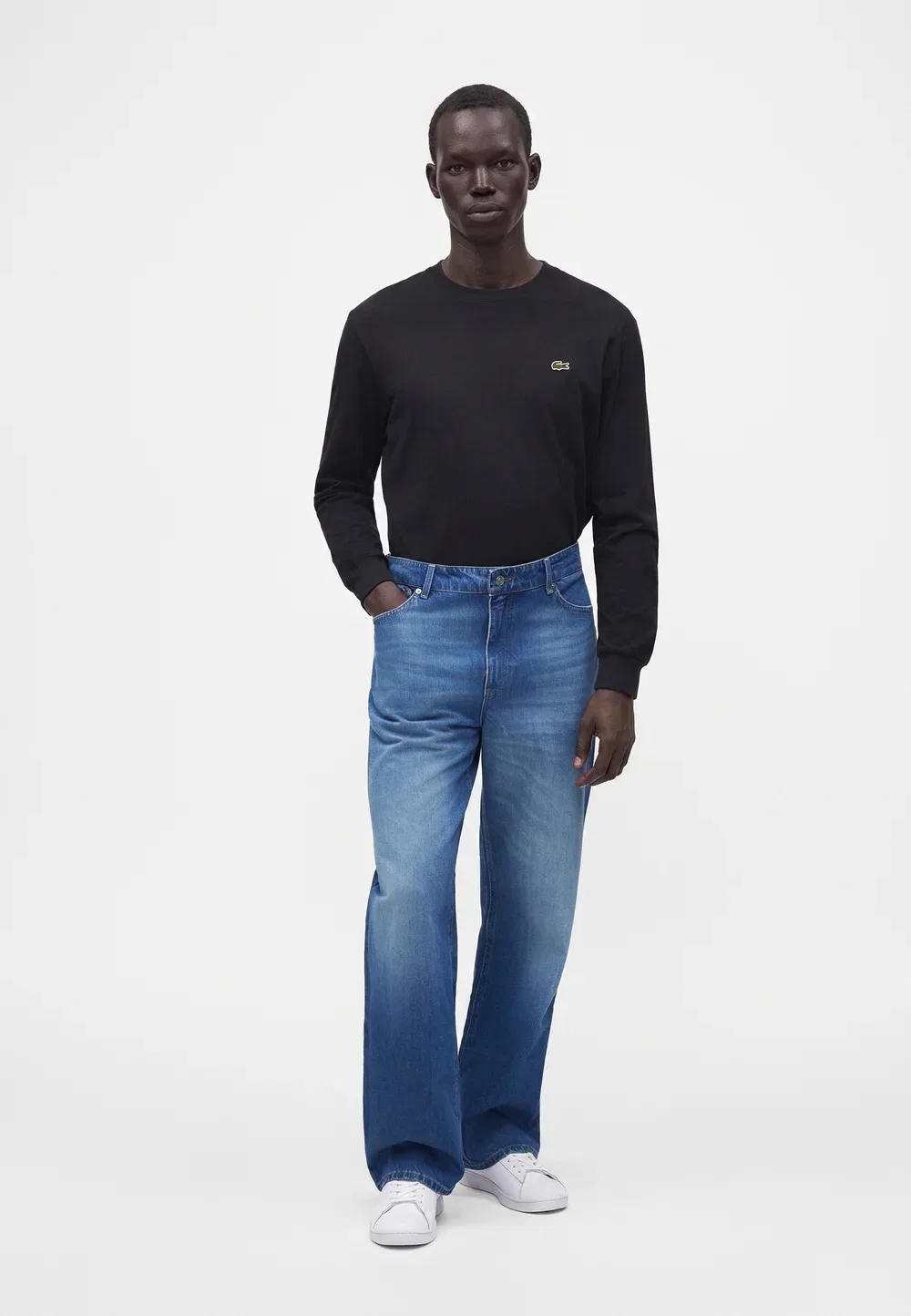 Свободные джинсы Lacoste, Washed Deep Medium — фото 2