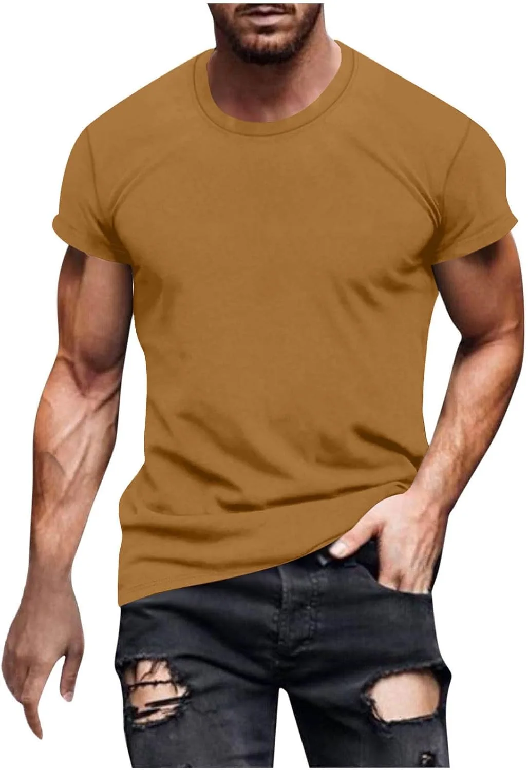 Футболка мужская Basic Tee, Crewneck, короткий рукав, Regular Fit