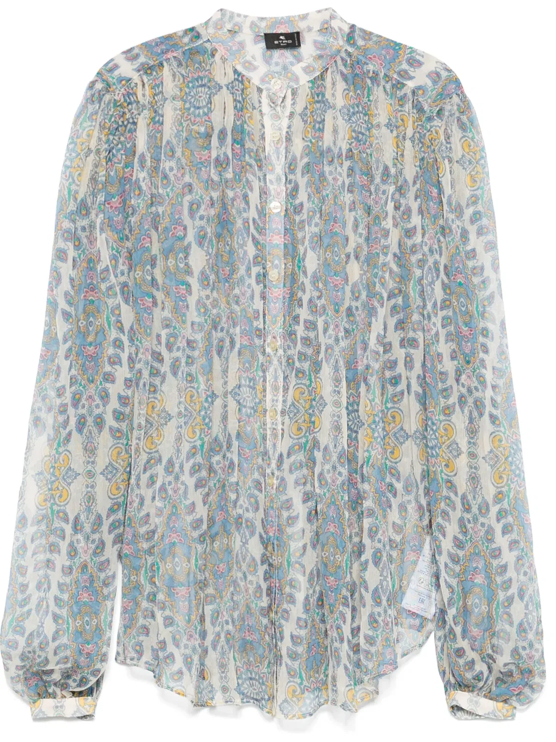 Блуза с узором "пейсли" ETRO, серый