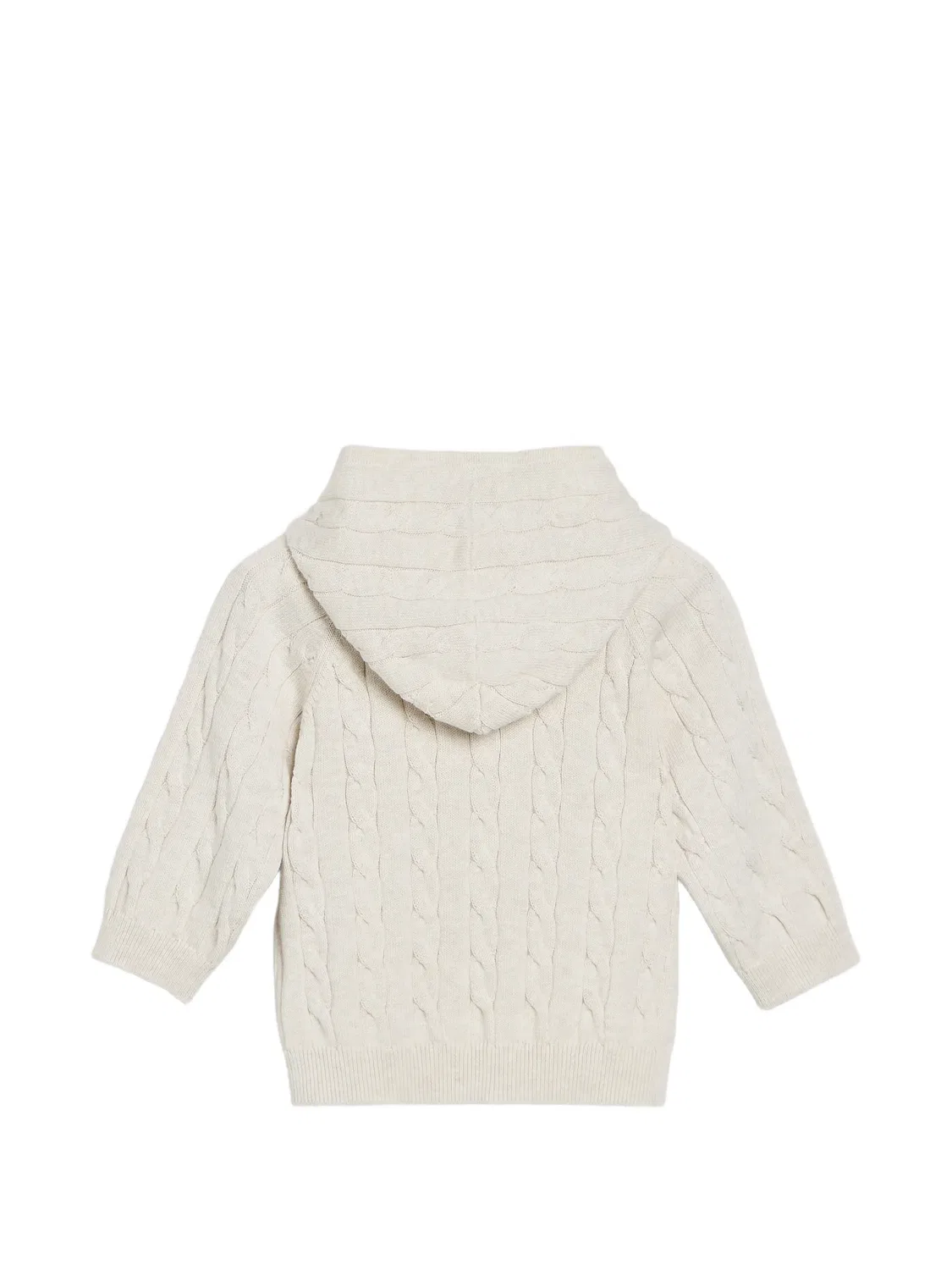 Худи Bernie на молнии Brunello Cucinelli Kids, нейтральные цвета — фото 3