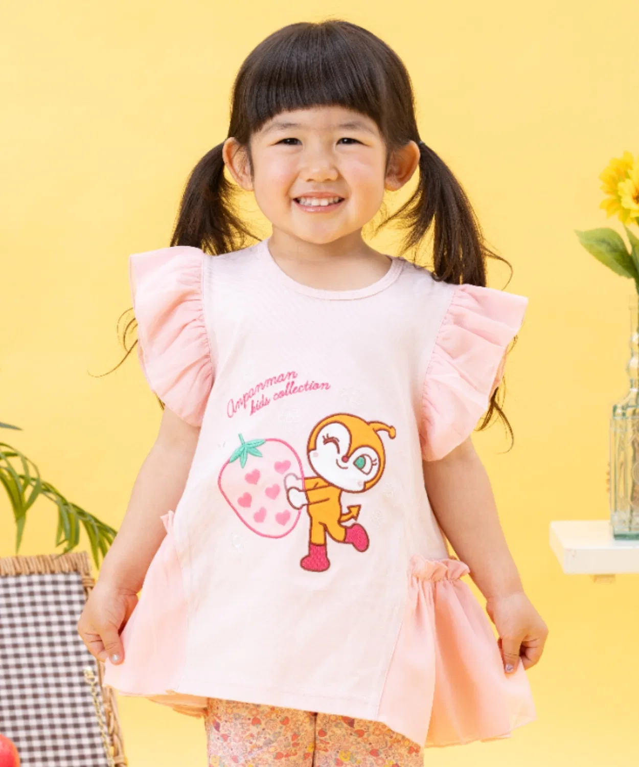 Детская туника с воланами ANPANMAN KIDS COLLECTION, Pink
