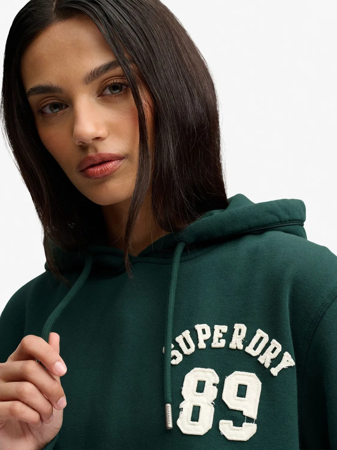 Толстовка Athletic Applique Track Top Superdry, зеленый — фото 4
