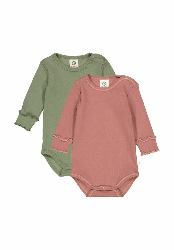 Боди с длинным рукавом Langarm 2er-pack Musli By Green Cotton, Poetry Green, зеленый